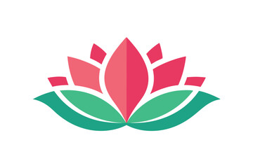 Obraz premium Beauty Lotus Flower Vector Icon 