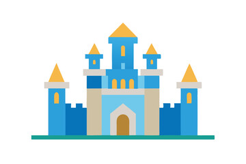 Fototapeta premium Castle Vector Illustration Icon 
