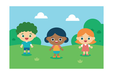 children playing with a ball