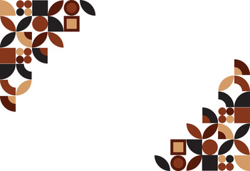 geometric background with Brown color combination