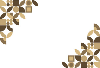geometric background with Brown color combination