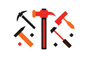 vector illustration of a set of abstract symbols