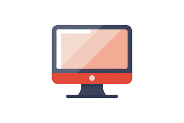 Vector Illustration of Monitor 