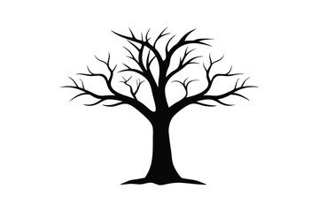 Leafless Tree Silhouette Icon