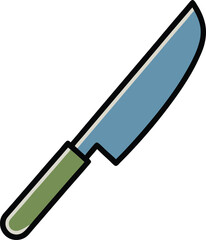 kitchen knife icon symbol vector illustration
