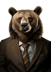 PNG Bear animal portrait wildlife.