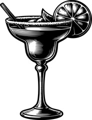 Cocktail Silhouette Illustration Daiquiri