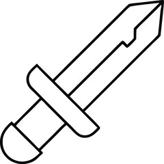 military knife vector illustration