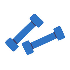 Dumbbell. Sport equipment icon. Vector freehand fitness illustration