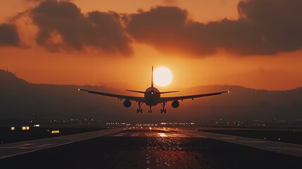 A plane is ascending into the sky during takeoff.