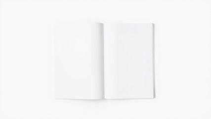 Fototapeta premium Blank Booklet Mockup Perfect for showcasing designs, brochures, or pamphlets.