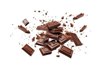 Fototapeta premium flying chocolate bars