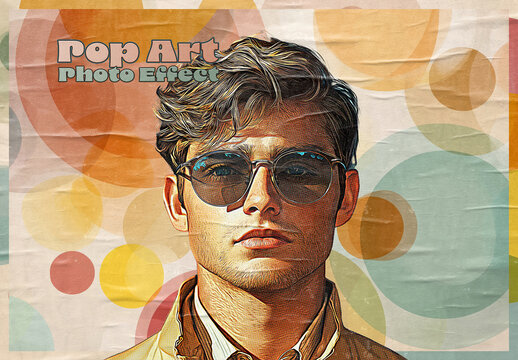 Vintage Retro Style Photo Effect Mockup