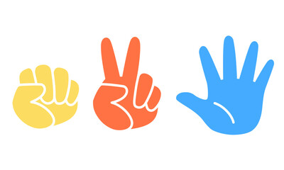 グーチョキパーのイラスト