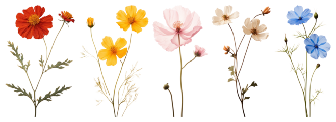 PNG Real Pressed a Blue flax flower petal plant blue, transparent background