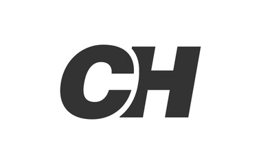 CH Techno Editable Font Logo For Corporate Branding. Bold, Futuristic Design With Unique Typographic Ideas. Minimal Custom Type And Dynamic Letter