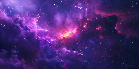 Fototapeta premium Stunning Purple Nebula Cosmic Background Image