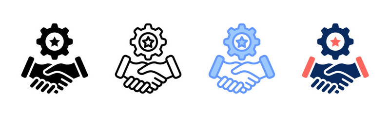 Support icon sheet multiple style collection