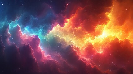 Nacreous clouds shimmer with iridescent colors in the upper atmosphere, their delicate beauty a fleeting and rare phenomenon, a celestial spectacle of light