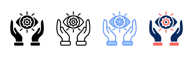 Vision icon sheet multiple style collection