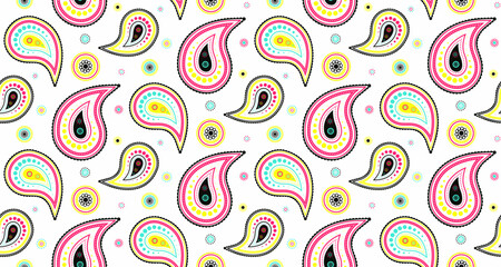 Tropical doodle with tissue cool. Paisley intricate as classic template. Surface curtain in eternity flowing.