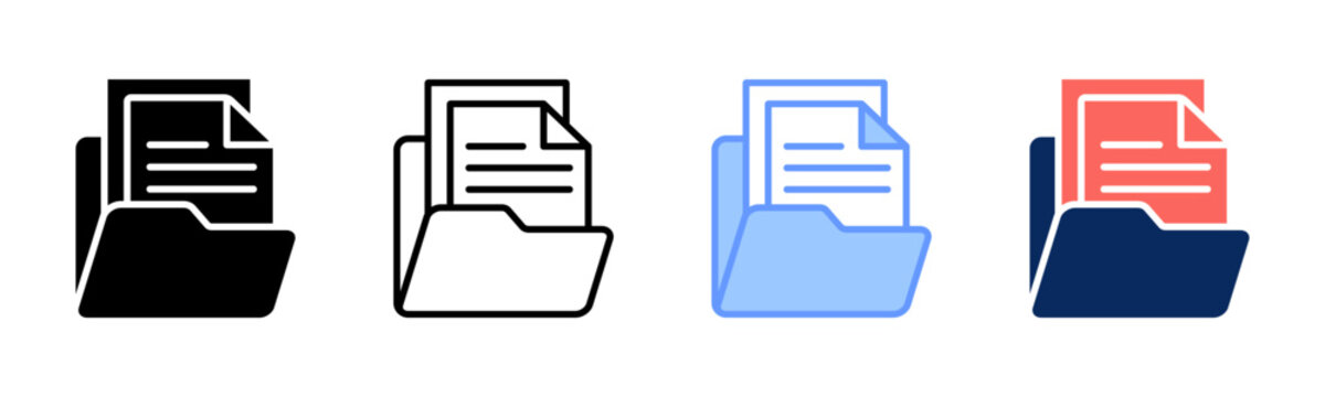 Documentation icon sheet multiple style collection