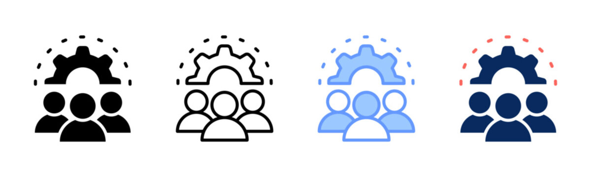 Responsibility icon sheet multiple style collection