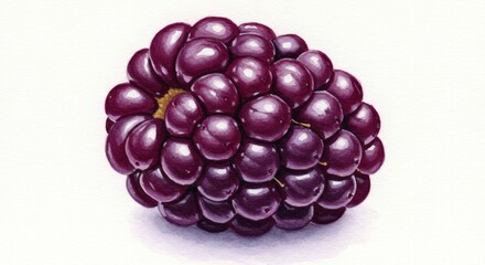 Exquisite detail of a luscious blackberry