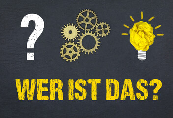 Wer ist das?	
