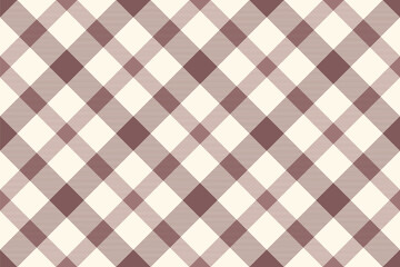 Elegant diagonal plaid pattern in muted mauve and cream.  Perfect for website backgrounds, textile designs, or crafting projects.