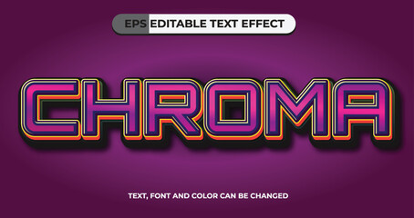 Chroma Editable Vector Text Effect