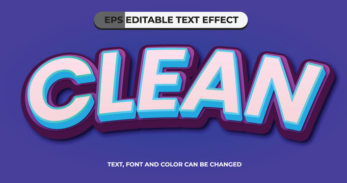 Clean Editable Vector Text Effect 