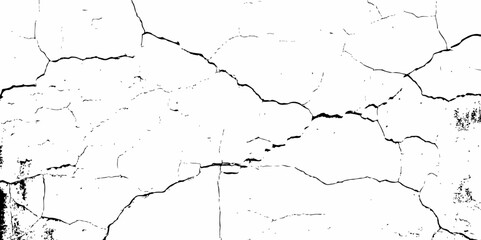 Dust or old grunge concrete building damaged grunge wall black and white texture effect white background.	