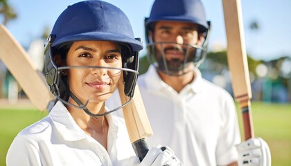 Confident Cricket Players: A Team Ready to Play