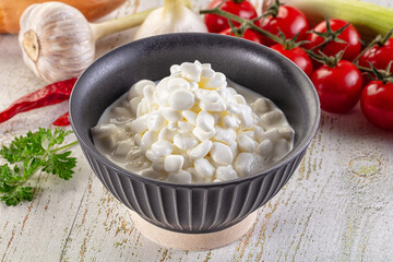 Grain cottahe cheese for breakfast