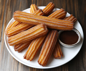 cinnamon sugar churros: warm sweet snack