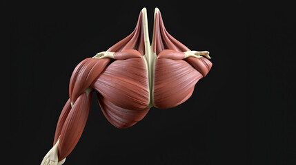 Iliacus Muscle Anatomy For Medical Concept 3D