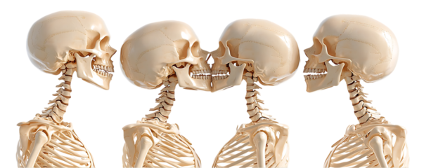 Set of Human Skeletons Interacting