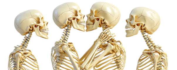 Set of Human Skeletons Interacting