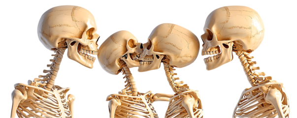 Set of Human Skeletons Interacting