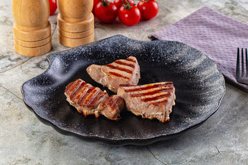 Gourmet Grilled tuna fish steak