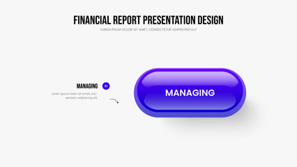 Market Analysis Frame Design Vector Illustration. Advertising Innovation 1 Step Infographic Slide Template. Professional Growth One Option Diagram Presentation Layout.