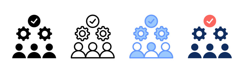 Onboarding icon sheet multiple style collection