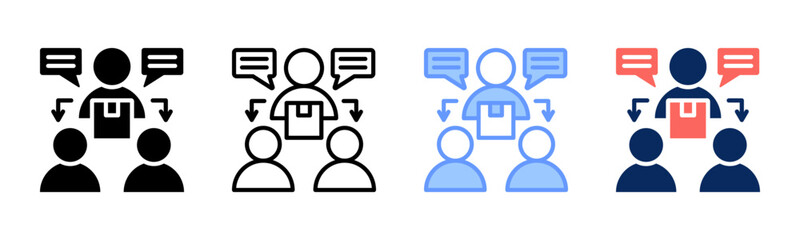 Referral icon sheet multiple style collection