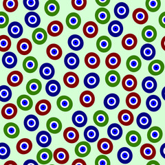 evil eye bead seamless pattern
