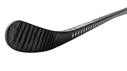 Close-Up View of a Hockey Stick Highlighting Its Design and Curved Structure for Sports Enthusiasts