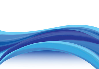 Abstract creative business blue wave design