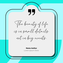 Bubble testimonial banner blank speech balloon for social media post, quote, text box vector