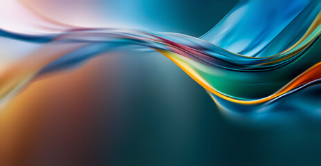Elegant Abstract Background Showcasing Flowing Colors in a Harmonious Blend © BazziBa