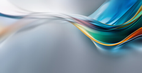 Vibrant Wave of Colors Creates a Soothing Abstract Background for Design